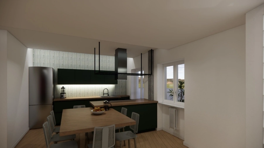 Foto Rendering Progetto Ristrutturazione Completa con Ristrutturazioni AZ 8